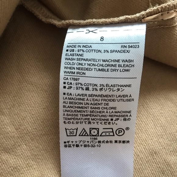 Banana Republic Factory Tan Cotton Blend Mini Skirt Size 8 - Picture 5 of 9